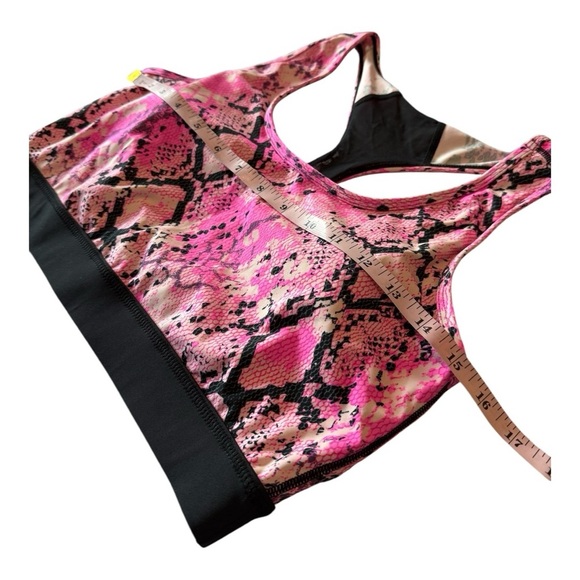 Rise Active Medium Impact  Racerback Mesh Black Band Sports Bra Size Large NWOT - Picture 7 of 14